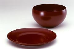 Bowl & Plate Set 古代朱（大）セット